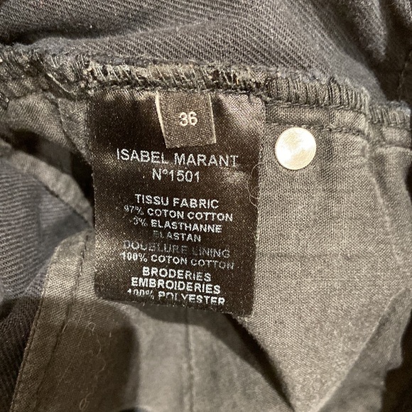 Isabel Marant black denim jeans - Picture 3 of 6
